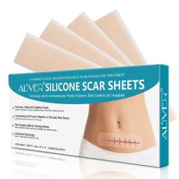 Advanced Technology Silicone Scar Sheets Mimics Natural Barrier Function of Skin Improves Heals & Lightens Scars Reusable Sheets