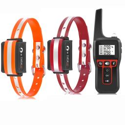 For 2 Dogs Beep Vibration & Shock Bark Stopper Dog Training Device With 1000M Remote Control