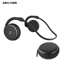 A6 Small Bluetooth Headphones Wrap Around Head Comfortable Wireless Headphones Foldable Bluetooth Headsets with Microphone Purse