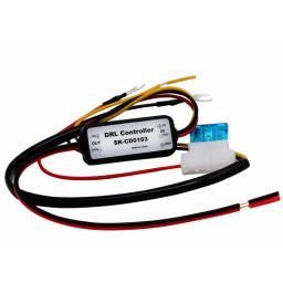 DRL Controller Auto Car LED Daytime Running Light Relay Harness Dimmer On/Off 12-18V Fog Light Controller