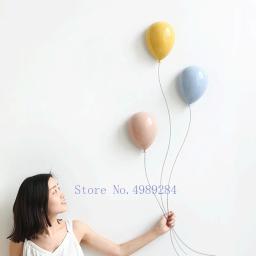 Creative ceramics balloon Wall hanging Wall decoration Modern home background wall Children's room lovely Cartoon stereoscopic