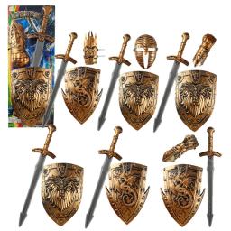 Snailify Child Knight Costume Boys Knigth Cosplay For Halloween Carnival Sword Shield Gauntlets Set Toys For Kids