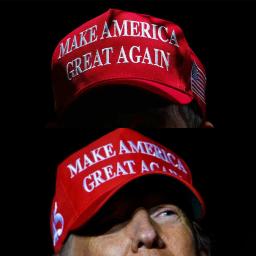 2024 Donald Trump Merchandise MAGA American Trucker Hat Make America Great Again Slogan USA Flag KAG 45-47 Baseball Cap