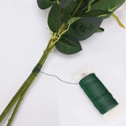 22 Gauge Floral Wire Flexible Paddle Wire Florist Green Wire for Crafts Wreaths Christmas Tree Garland Floral Flower