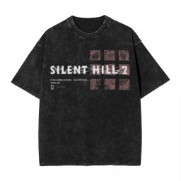 Men's Silent Hill 2 Horror Movie T-Shirts In my restless dreams Tees Summer Y2K Funny T-Shirt O Neck Trend Tee Shirt Hot Sale