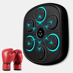 Smart Music Boxing Machine for Adults and Kids, Training Machine with LED Electronic Wall Mounted, Home Indoor Wo