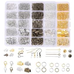 Alloy Accessories Jewelry Findings Set Earring Making Kit Lobster Clasp Open Jump Rings Repair Tools DIY Jewelry Making Supplies