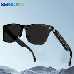 SENBONO Smart Glasses Wireless Bluetooth Hands-Free Call Music Headphones With Microphone Motion Speaker Glasses Wireless Stereo