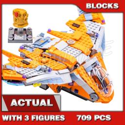 709pcs Super Fighter Revenger Ultimate Battle Guardians Spaceship Galaxy 10839 Building Blocks set Compatible With Model