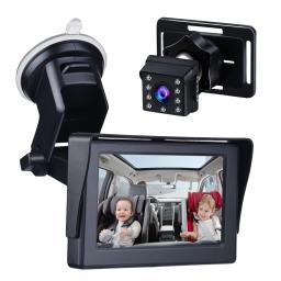 Baby Car Mirror 1080P Baby Car Camera Night Vision Safety Car Seat Mirror Cameras Monitored Mirrors with Wide Crystal Clear View