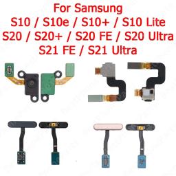 Finger Print Scanner For Samsung Galaxy S21 Ultra S10e S10 Lite S10+ S20 FE S20 Plus 5G Fingerprint Sensor Flex Cable Return Key