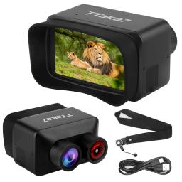 4K Night Vision Goggles Binoculars for Adults,3'' Large Screen,Save Photo/Video 300M Full Dark Infrared Night Vision