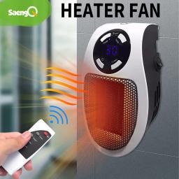 Smart Wall Space Heater Portable Electric Small Heater With Adjustable Thermostat and Timer, Overheat Protection, LED Display,Sa