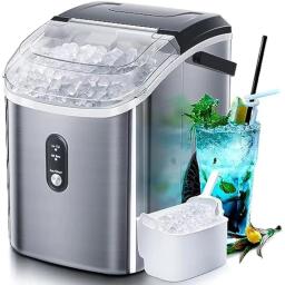 Nugget Countertop Ice Maker with Soft Chew Ice, 34 lb/24 Hours, Portable Ice Maker, Self-Cleaning, One-Touch Operation