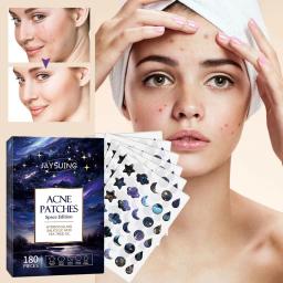 180 Pcs Hydrocolloid Acne Patches Hydrocolloid Star Pimple Patches Salicylic Acid & Tea Tree Oil Cruelty-Free Skincare for Face