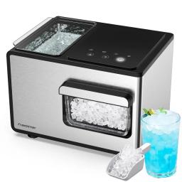 Freezimer Dreamice X3 | Nugget Ice Maker Machine Countertop 40lbs/24h with Chewable Sonic Ice Self-Cleaning Function