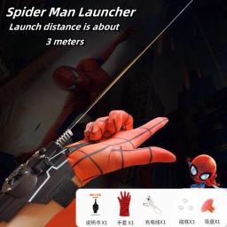 Hot Spider-Man Web Shooters Wrist Launcher Shooters Hot Peter Parker Cosplay Props Shooting Device Toy Set Boy Favorite Toy Gift