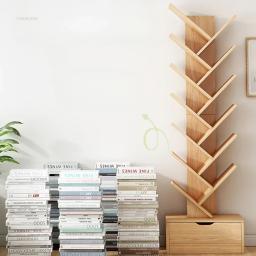 Modern Bookcases for Study Density Board Multi-layer Tree-shaped Small Bookshelf Creative Simple Designer Bookcase for Office