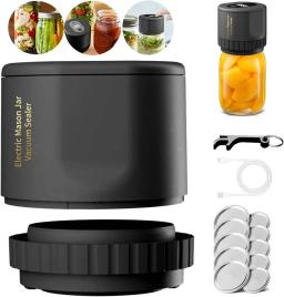 mason Jar Vacuum Sealer for Canning Jars with Wide and Regular Mouth Mason Lids Vacuum Sealing Machine for Food Storage