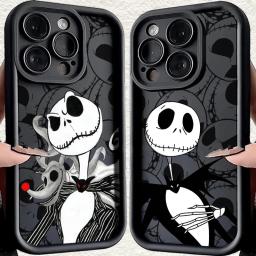 The Nightmare Before Christmas For Apple iPhone 15 14 13 12 11 Mini XS XR X 8 7 Pro Max Plus Pro Soft Eye Ladder Phone Case