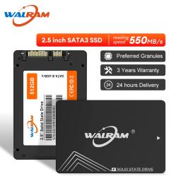 WALRAM Sata3 SSD 1TB 2.5 Inch "Internal Hard Drive Disk 128GB 256GB 512GB HDD Solid State Hard Disk for Laptop Desktop