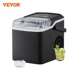 VEVOR Countertop Ice Maker Self-Cleaning Portable Ice Maker with Ice Scoop and Basket Ice Machine with 2 Sizes Bullet Ice