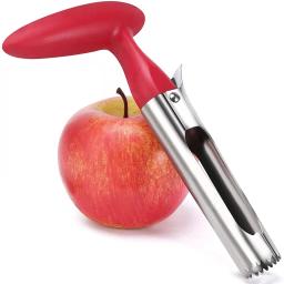 Leeseph Apple Corer Ultra Sharp, Stainless Steel, Serrated Blades for Easy Coring for Pears, Bell Peppers, Fuji & More