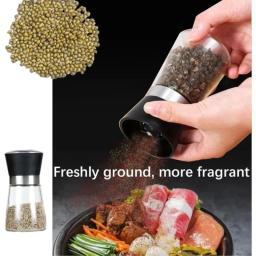 Adjustable Manual Salt and Pepper Mill Grinder Spice Seasoning Bottle for Kitchen Cooking Gadgets Easy To Use Durable Design