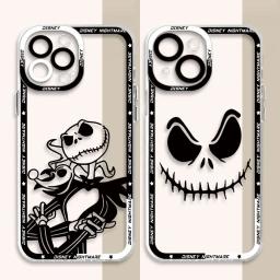 Disney Nightmare Before Christmas Phone Case for Apple iPhone 11 15 Plus 7 8 SE XS Max 12 Pro 14 Pro Max XR 13 Mini TPU Cover