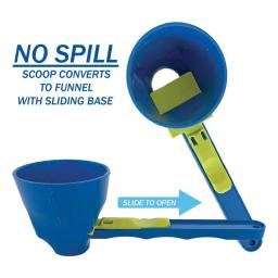 No spill Measuring Spoon Funnel preparation of protein powder, workout & sports drinks, baby formula & kcup refill Mess & Spill