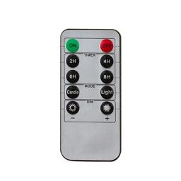 10-Key Battery Operated Remote Control With Timer for Realistic Flameless LED Candles