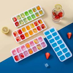 14 Grid Ice Cube Tray Silicone Mold Square Ice Cube Tray Mold Ice Cube Maker Non-toxic Durable Bar Pub Wine Ice Blocks Maker