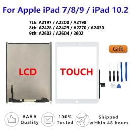 LCD Touch Screen For Apple iPad 7 8 9 iPad 10.2 2019 2020 2021 A2197 A2270  Assembly Digitizer Front Glass Display Panel Replace