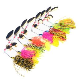 8pcs Spinner Set Hard Metal Lure Kit Long Casting Jig Fast Searching Bait Spinnerbait Pike Bass Tackle Wobbler Fishing Pesca