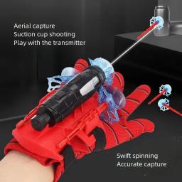 Disney Spider-Man Spider Launcher Action Anime Figures Spider-Man Toys Cool Cartoon Spider Launcher Children Cosplay Toys Gifts