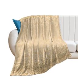 Soft gold faux glitter sparkles Throw Blanket Sofas Luxury Designer Nap Summer Beddings Blankets