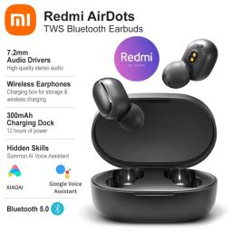 Xiaomi Mijia Airdots 2 Wireless Earphones Bluetooth 5.3 Big Bass 12mm Drivers IPX4 Waterproof Earbuds 33Hrs Battery Headphones