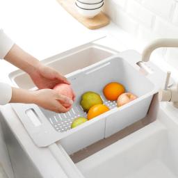 Adjustable Chest Freezer Basket with Handle, Deep Freezer Organizer Bin - Expandable Storage Organizer for Kitchen