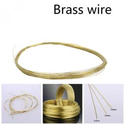 10M 0.5mm 0.6mm 0.8mm Dia Soft Raw Brass Wire For Model Craft Jewelry Findings DIY