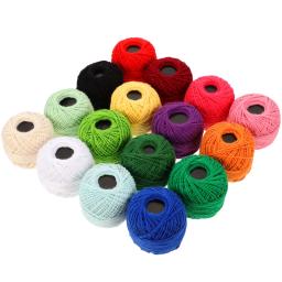 16 Rolls Embroidery Machine Cross Stitch Thread Kit Spools Colorful Sewing Small for