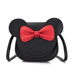 Minnie mouse Little Girls Toddlers Mini Crossbody Shoulder Bag Coin Purse with Cute Mouse Ear Bowknot