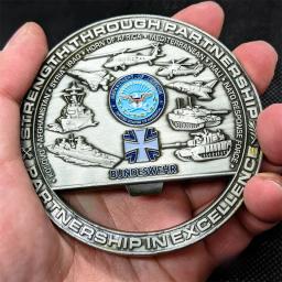 America Military Rank Veteran Soldier 3D Custom Design Soft Hard Enamel Metal Badge Challenge Coin Bottle Opener Zinc Alloy