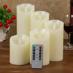 10-Key Battery Operated Remote Control With Timer for Realistic Flameless LED Candles