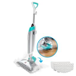 Scrubbing and Sanitizing Steam Mop Sanitizes with steam, killing 99% of germs and bacteria when used as directed