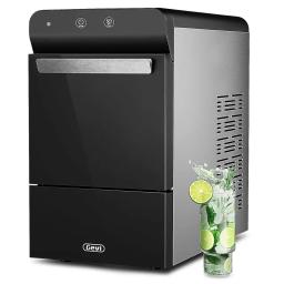 Household V2.0  Gemi Nugget Ice Maker | Self-Cleaning Pellet Ice Machine | Open and Pour Water Refill | Stainless