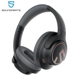 SoundPEATS Space Headphones Bluetooth 5.3 Hybrid Active Noise Cancelling Wireless Headphone,123H Play,Mic,Multipoint Connection