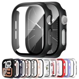 Screen Protector For Apple Watch Case 46MM 42MM Accessories HD Tempered Glass Hard PC Bumper Cover iWatch Series 10 Protective