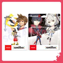 Amiibo Xenoblade Chronicles 3 Anime Figurine Sora Noah And Mio 2-pack Ns Nfc Game Model Statue Action Figures Toy Gifts