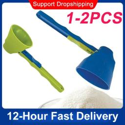 Portable No Spill Measuring Spoon Funnel Preparation Of Protein Powder, Workout & Sports Drinks, Baby Formula Refill Mess Spill