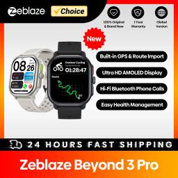 New Zeblaze Beyond 3 Pro GPS Smart Watch 2.15" AMOLED Display Built-in GPS & Route Import Make/Receive Phone Calls Smartwatch